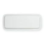 Côme - Plat À Cake 37 X 18.7 Cm - Porcelaine - Blanc