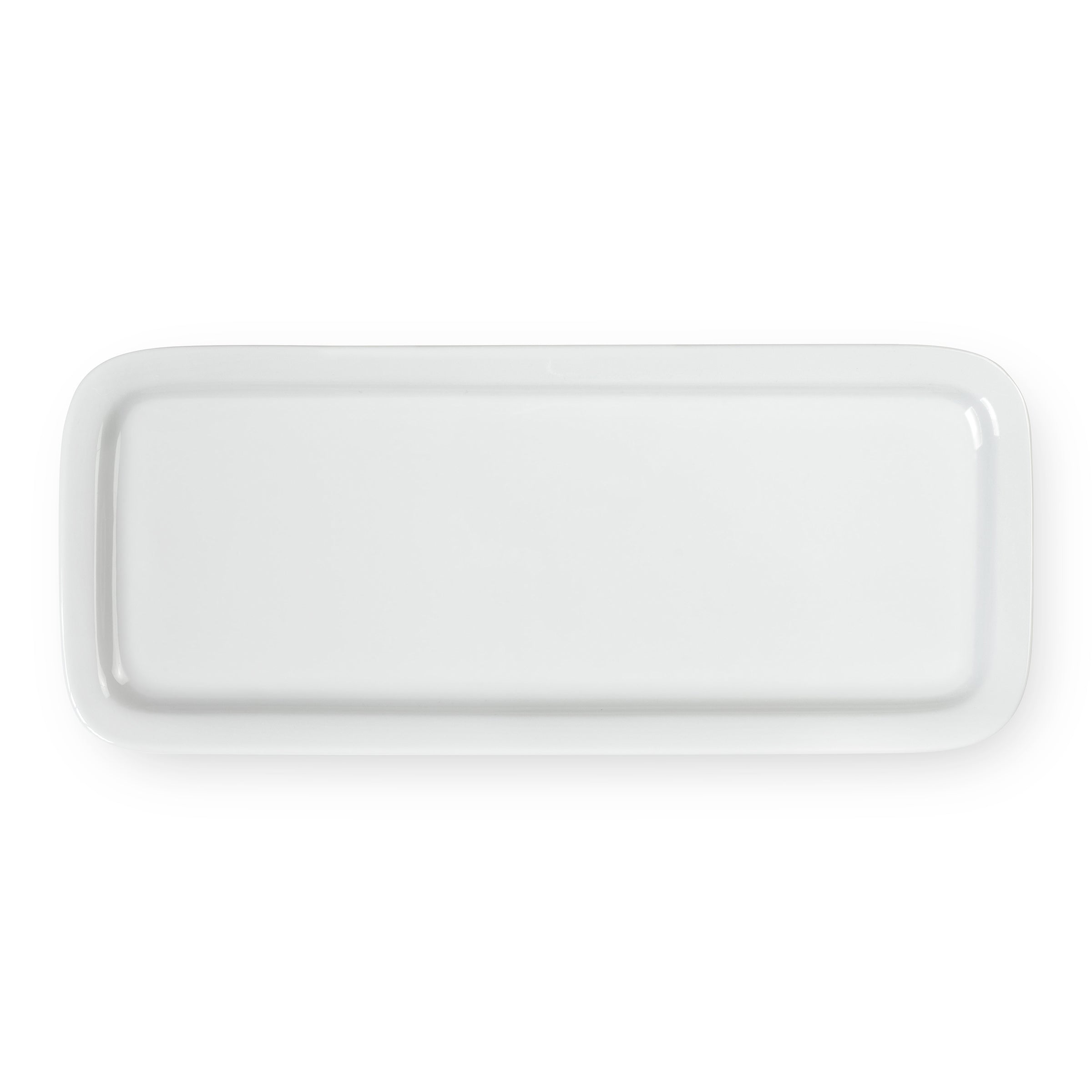 Côme - Plat À Cake 37 X 18.7 Cm - Porcelaine - Blanc