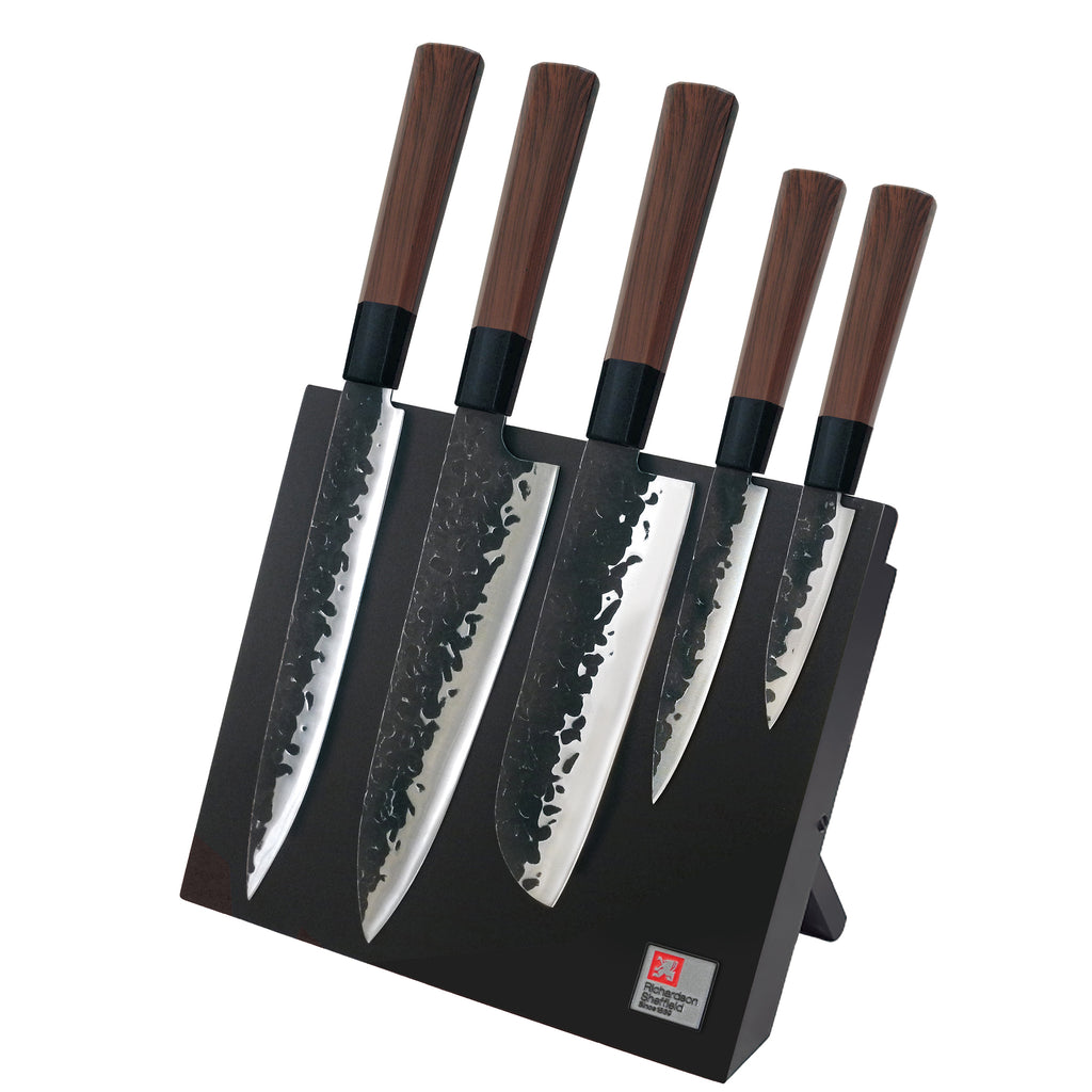Samouraï - 5-Knife Kitchen Block - Brown, Black