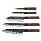 Samouraï - 5-Knife Kitchen Block - Brown, Black