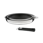 Malice - Serie de 2 sartenes de 20/24 cm con revestimiento cerámico y mango - Negro
