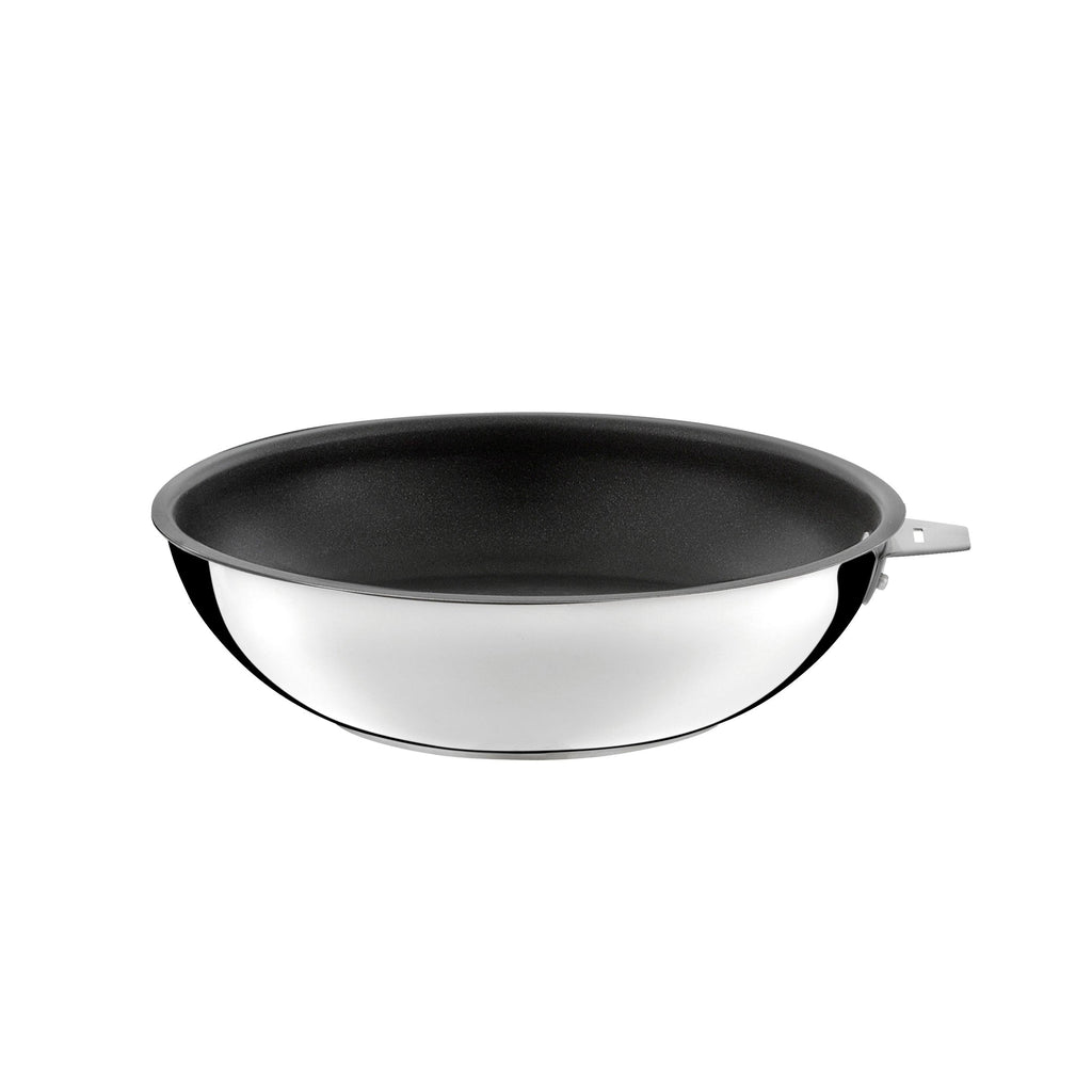 Malice - Wok 28 Cm - Revêtement Céramique, Couvercle Et Poignée - Noir