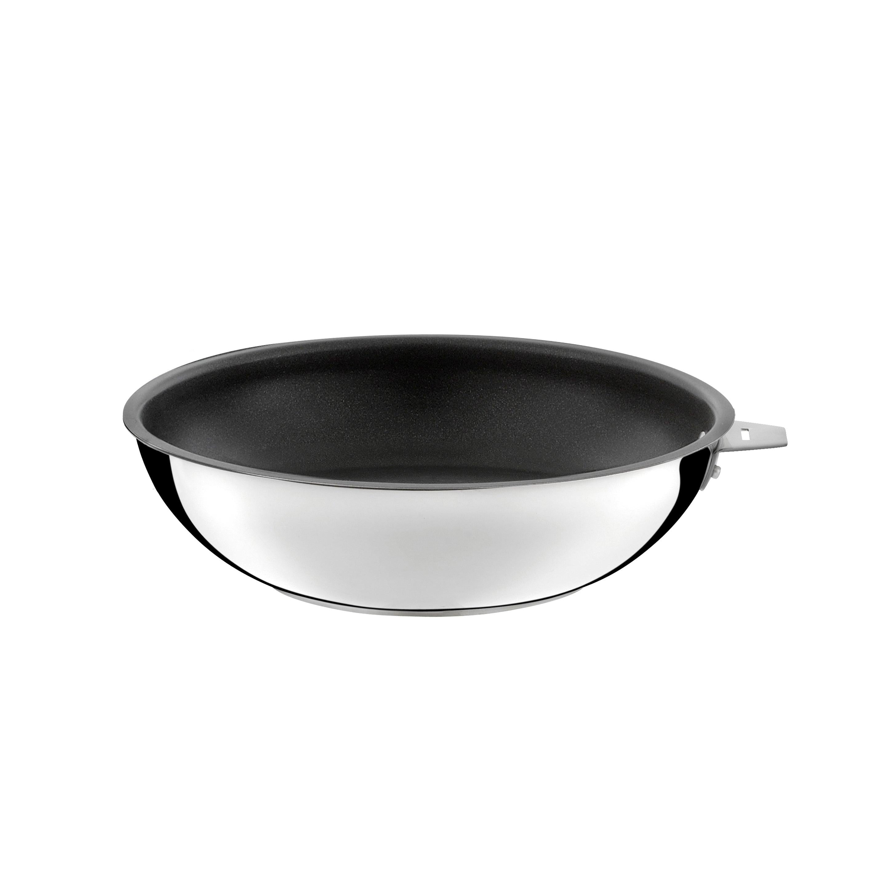 Malice - Wok 28 Cm - Revêtement Céramique, Couvercle Et Poignée - Noir