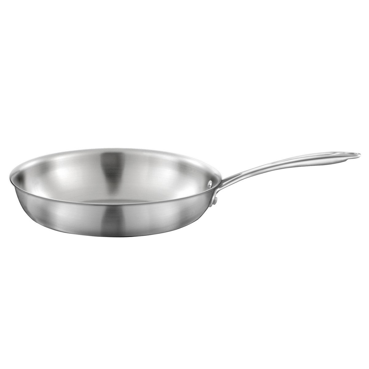Gourmet - Lote de 1 sartén de acero inoxidable de 28 cm + 1 salteadora de acero inoxidable de 24 cm + 1 piedra de Plata Limón de 300 g (mantenimiento del acero inoxidable)