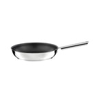 Elysée - 1 Faitout Inox 24cm + Couvercle + 1 Poêle 28cm Revêtement Céramique