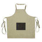 Honoré - Delantal Tela y Cuero - Beige