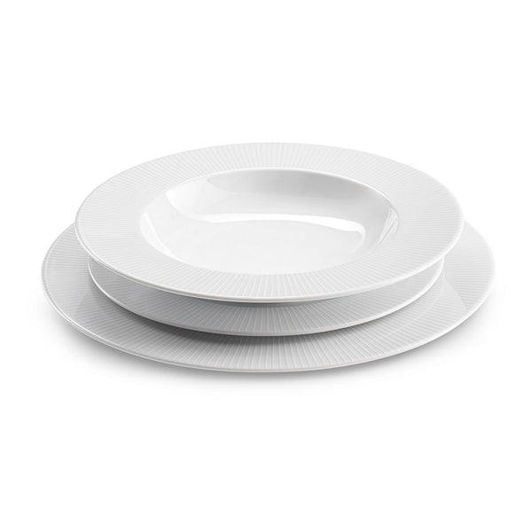 Linus - Service 18 Pièces - Porcelaine - Blanc