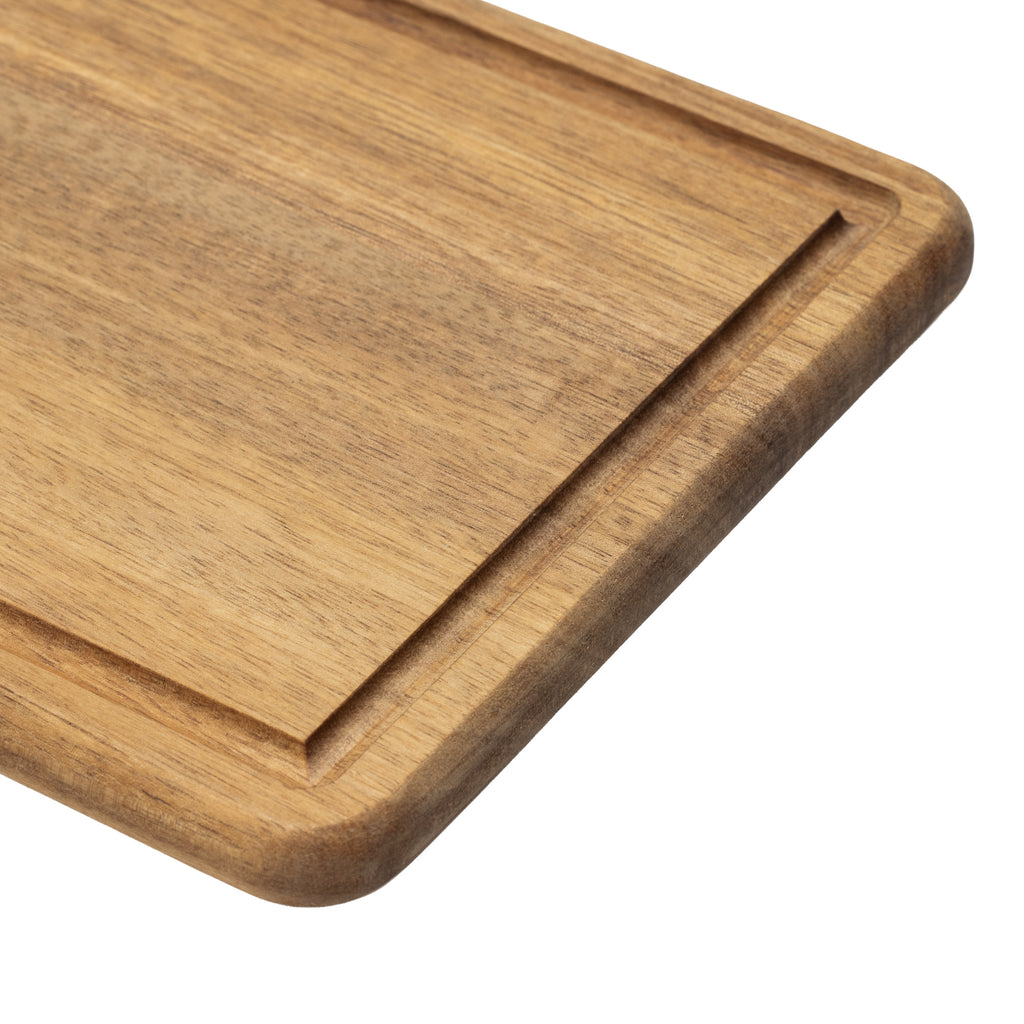 Célestin - Planche À Découper Rectangulaire Avec Rigole Et Poignée - Bois