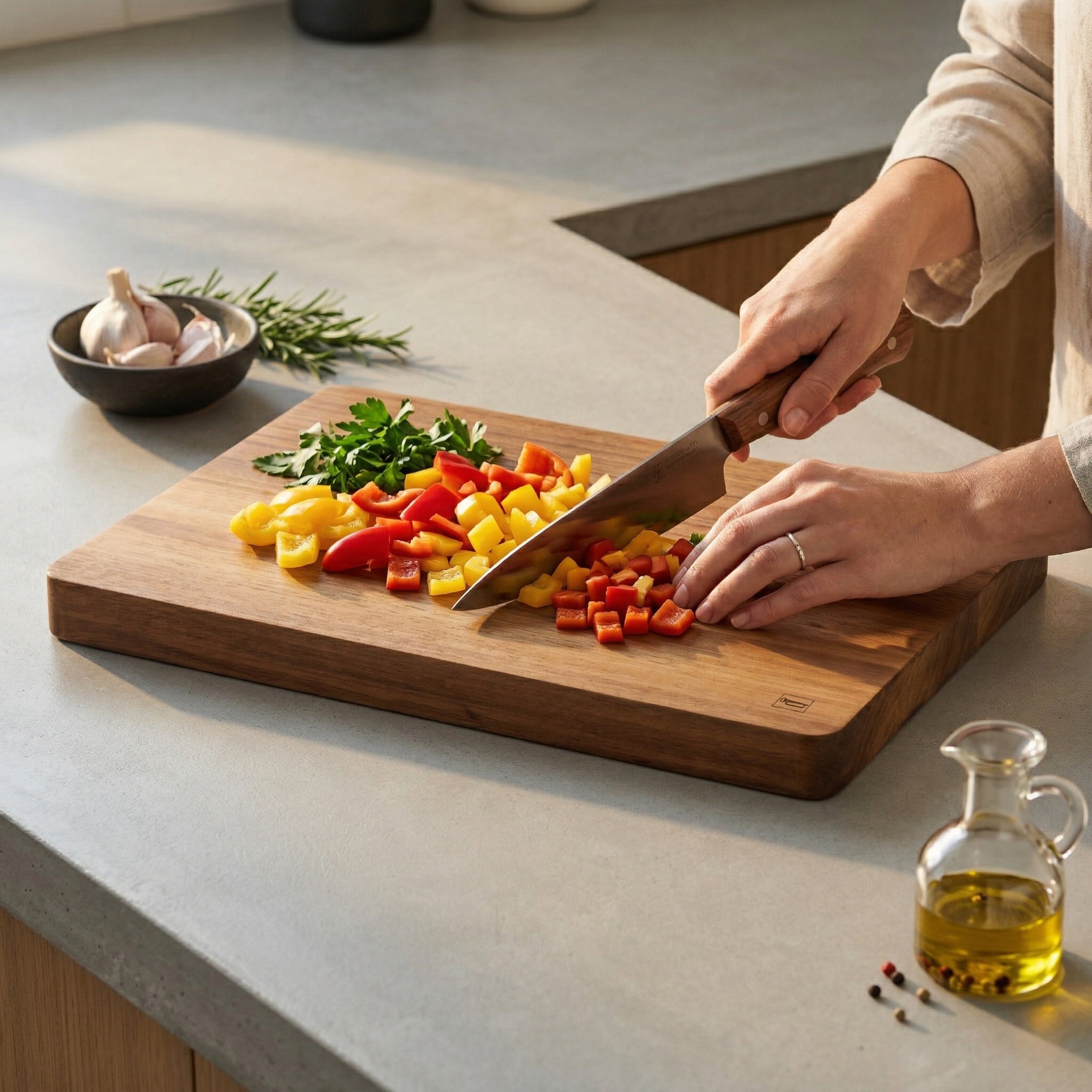 Gabin - Tabla de Cortar Rectangular - Madera