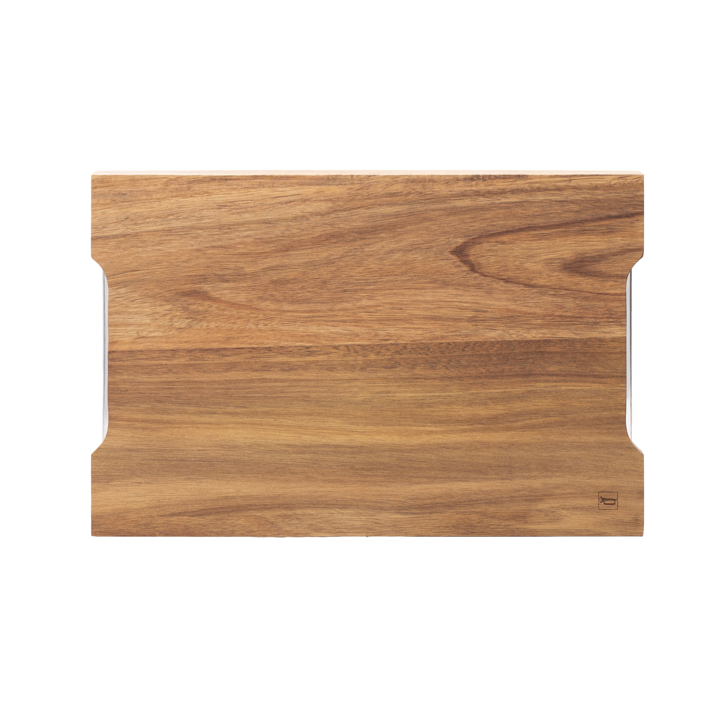 Léonie - Tabla de Cortar Rectangular con 2 Cajones - Madera
