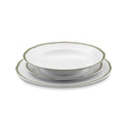 Scala Vert - Service 18 Pièces - Porcelaine - Blanc/Vert