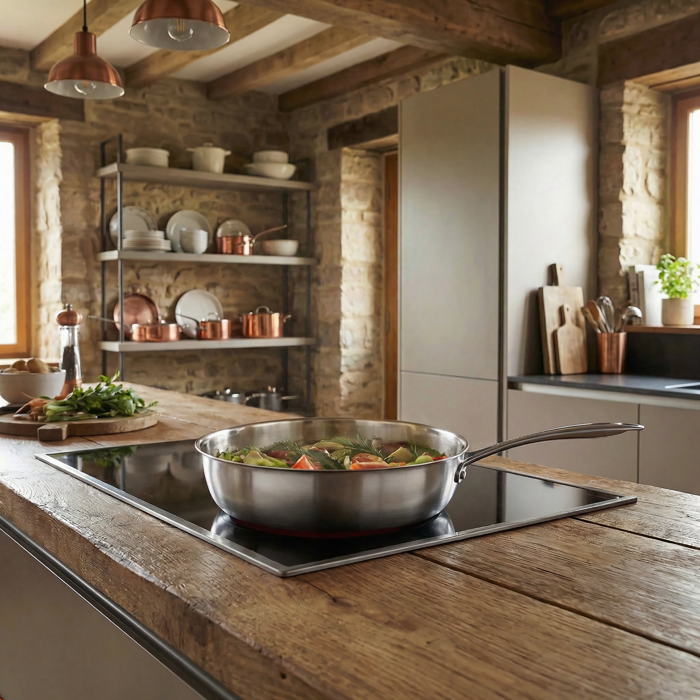 Gourmet - Sauteuse inox triply 28cm