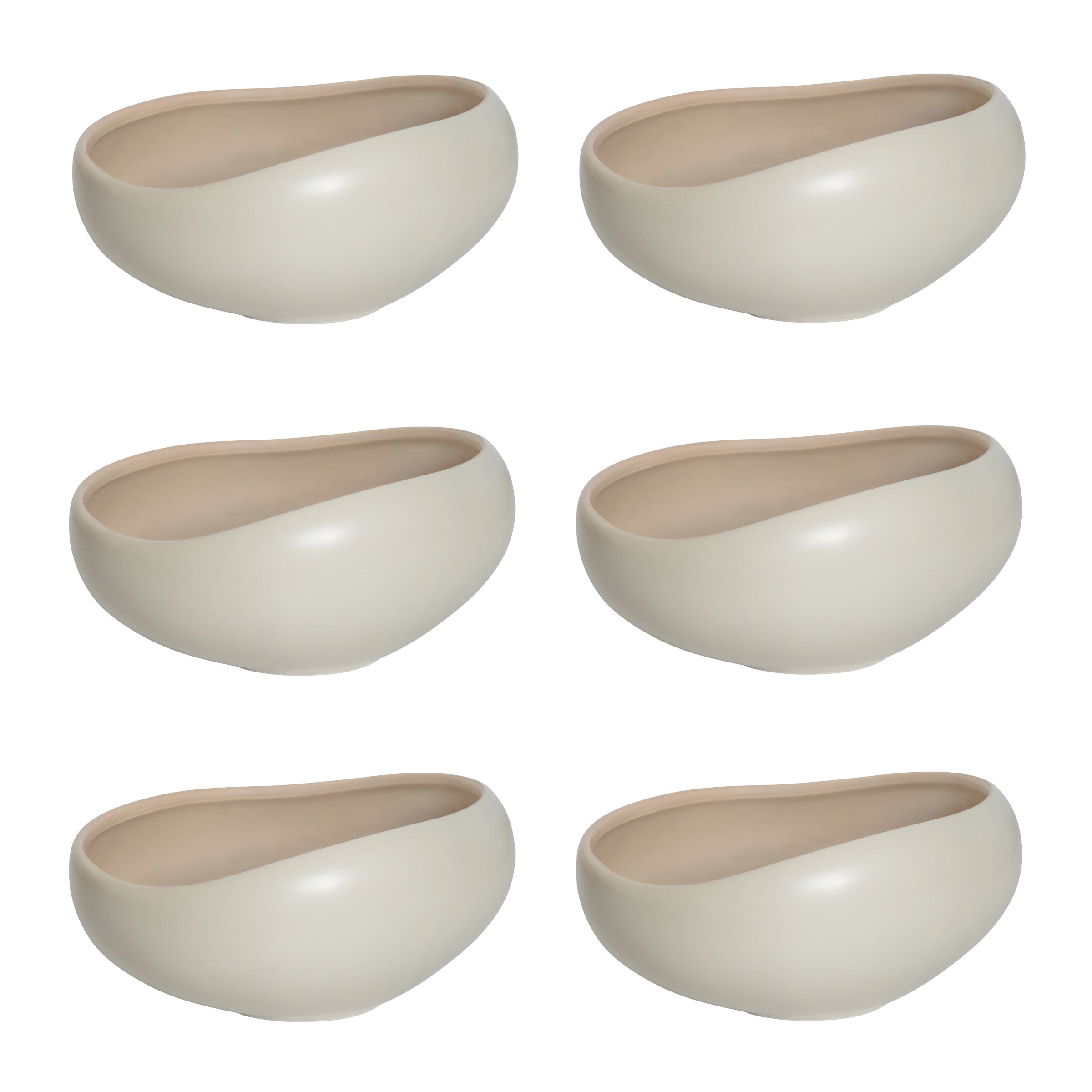 Kyma - 6 cuencos 14cm - Porcelana - Lin Alpilles