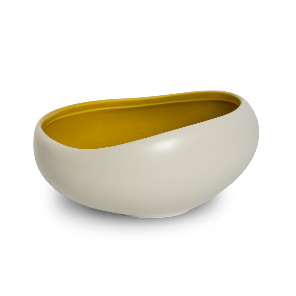 Kyma - 6 Coupelles 14cm - Porcelaine - Jaune Argan