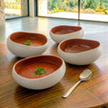 Kyma - 6 Coupelles 14cm - Porcelaine - Rouge Cade