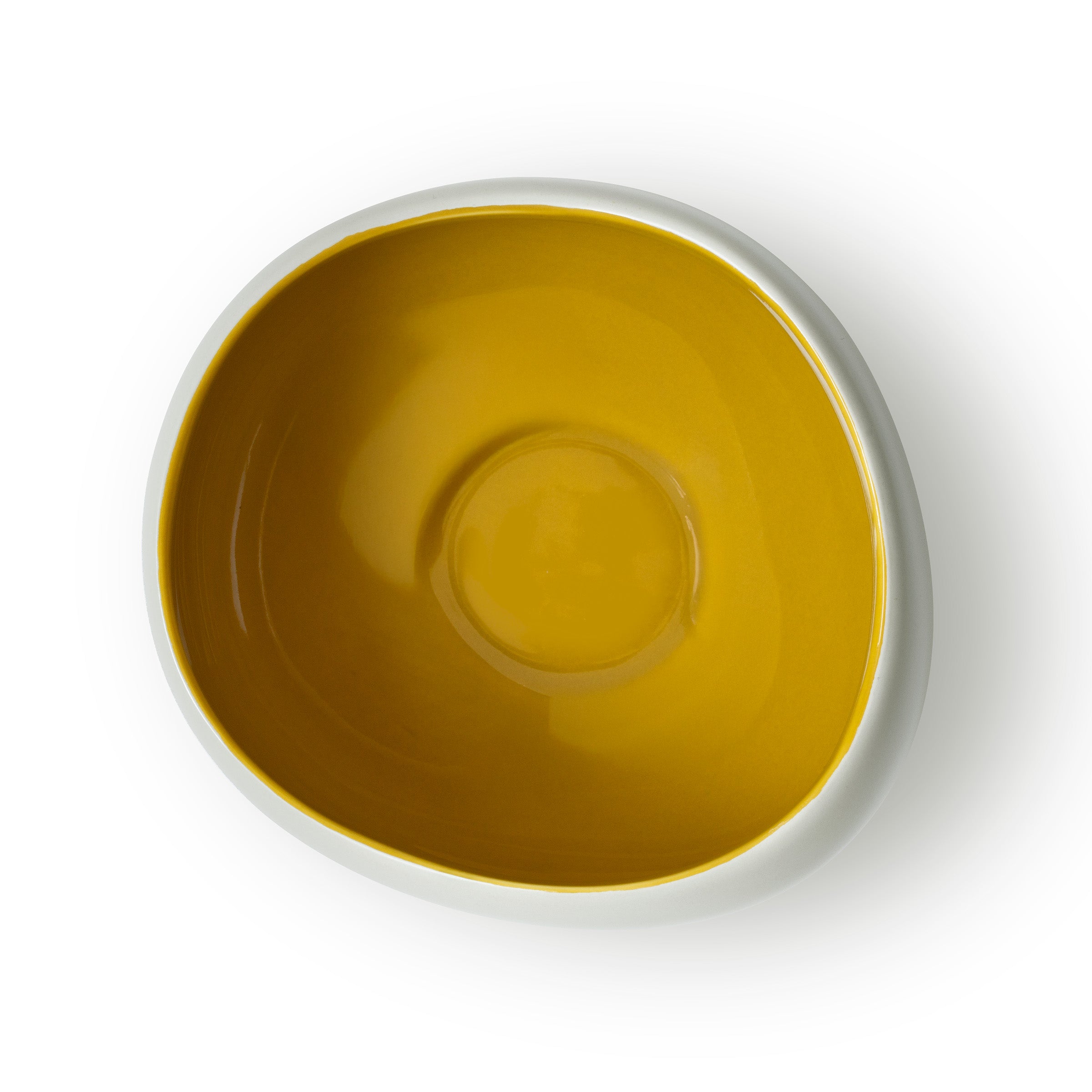 Kyma - 6 Coupelles 14cm  - Porcelaine - Lin Alpilles/Jaune Argan/Rouge Cade