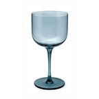 Eyden - Lot De 4 Verres À Pied 26 Cl - Verre Soufflé Bouche - Bleu