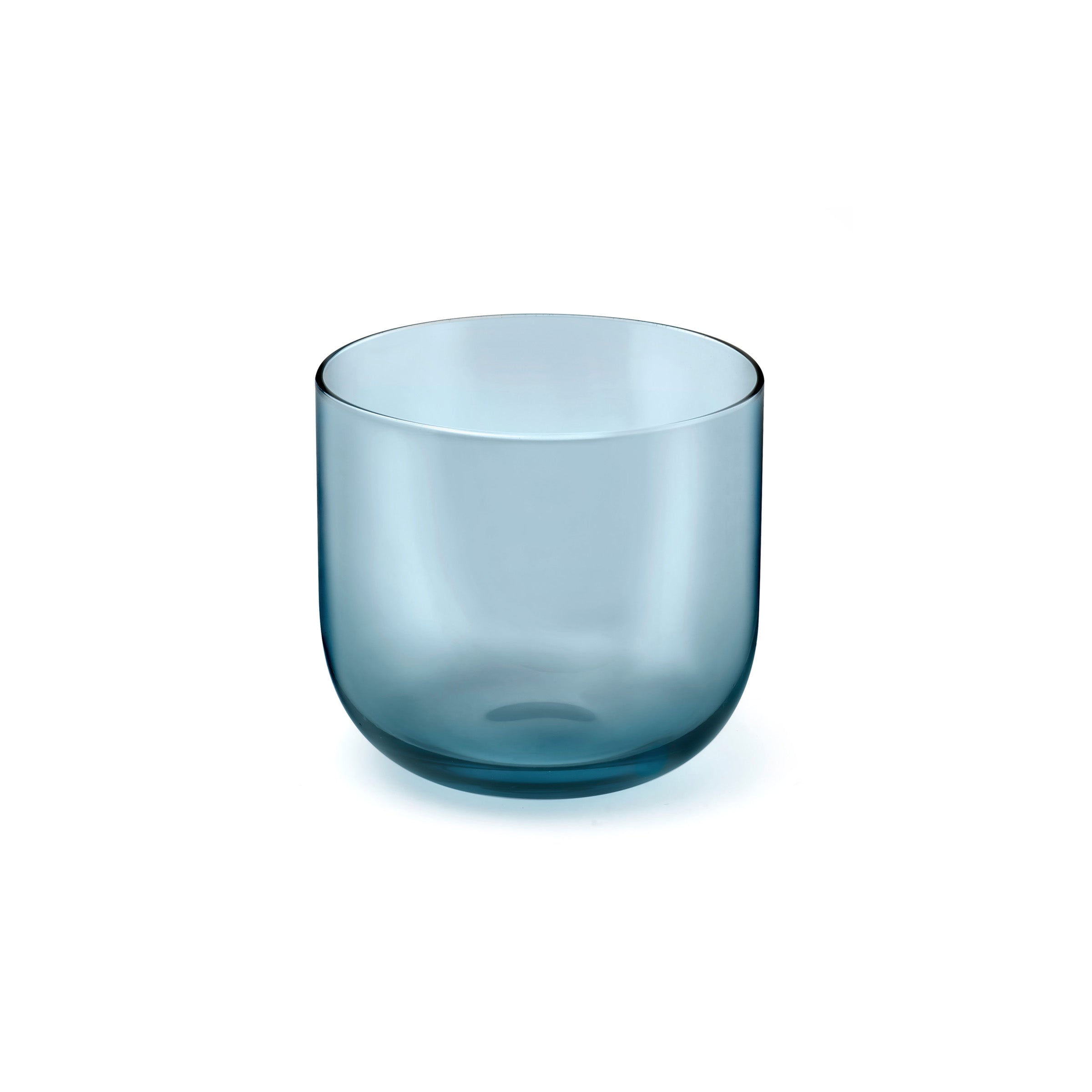 Eyden - Lot De 4 Gobelets 26 Cl - Verre Soufflé Bouche - Bleu
