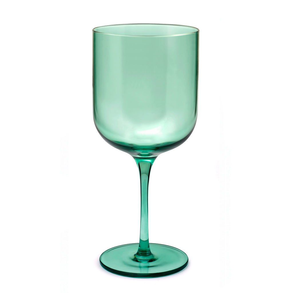 Eyden - Set of 4 Stemmed Glasses 35 Cl - Mouth Blown Glass - Green