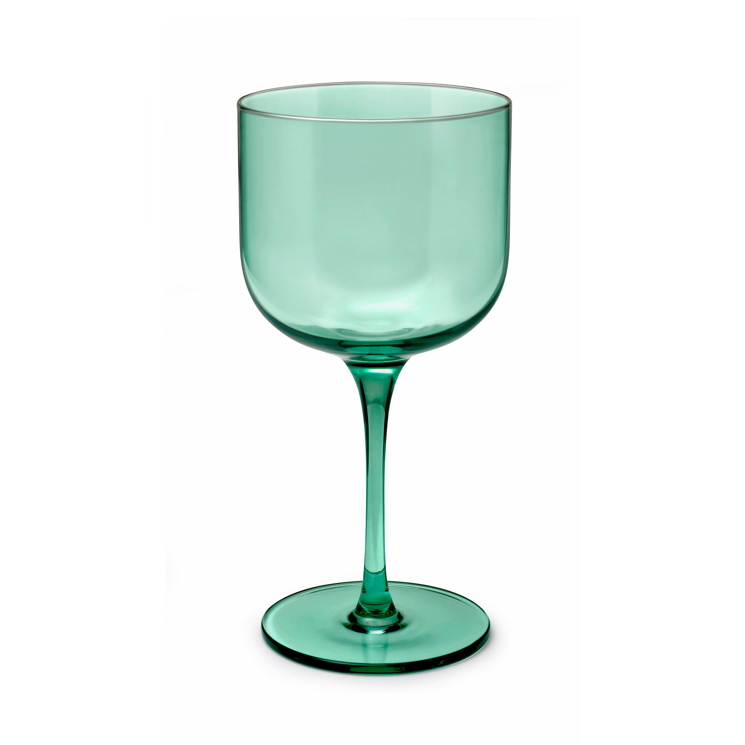 Eyden - Set of 4 Stemmed Glasses 26 Cl - Mouth Blown Glass - Green