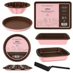 Dolce - 8-Piece Pastry Chef Set - Hibiscus/Chocolate