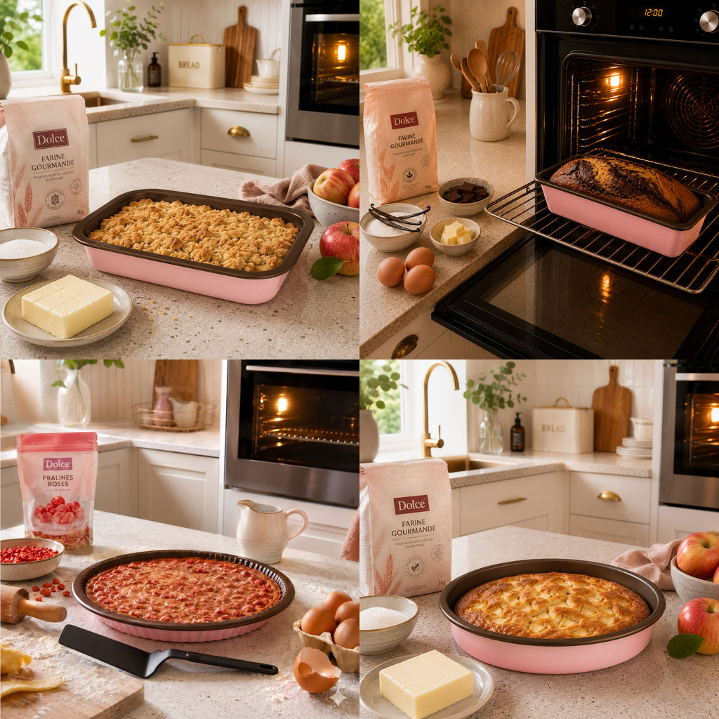 Dolce - 5-Piece Little Chef Set - Hibiscus/Chocolate