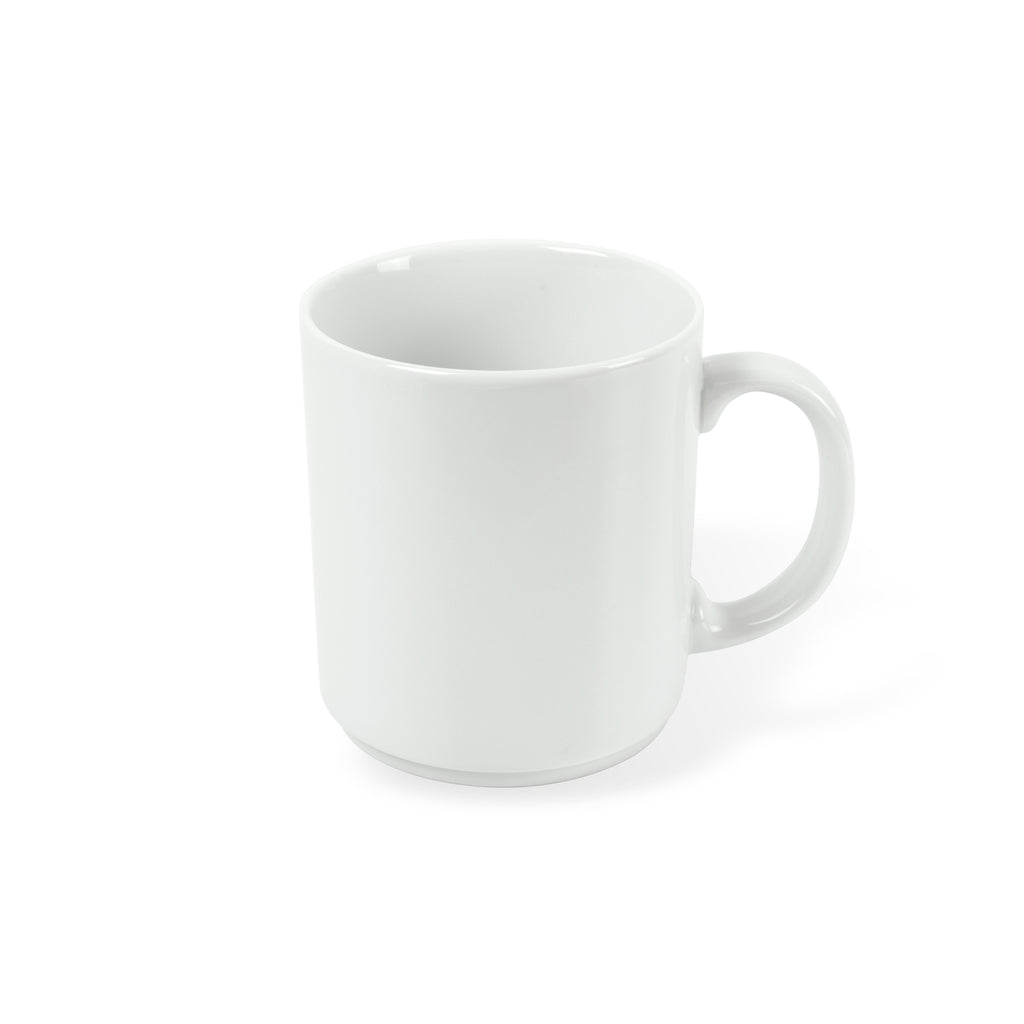 Côme - 6 Mugs - Porcelaine - Blanc