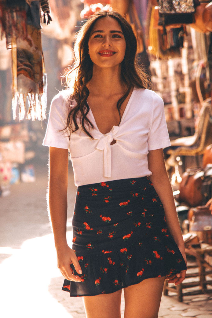 Skirt Justine Bouquet Red