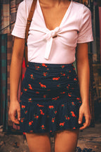 Skirt Justine Bouquet Red