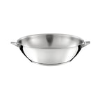 Eclipse - 1 Wok 28cm + 1 Frying Pan 24cm + 1 Removable Handle - Stainless Steel