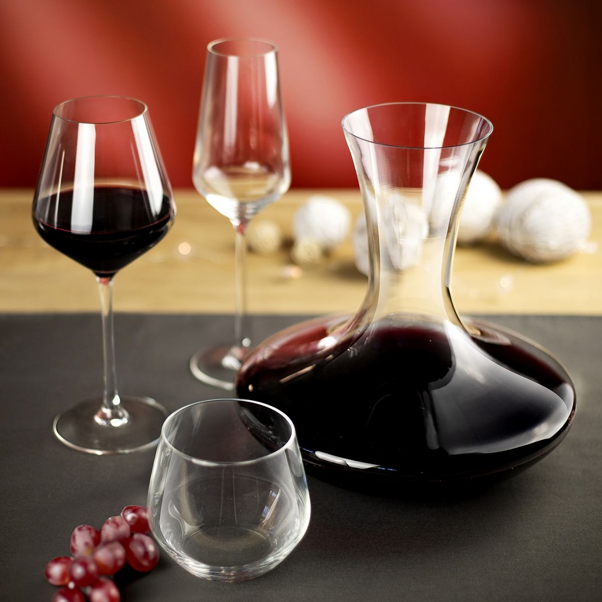 Diamantis - Lot De 8 Verres À Pied 29Cl Et 8 Gobelets Hauts 40Cl - Cristallin Expert - Translucide