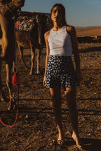 Justine Marguerite Blue Skirt