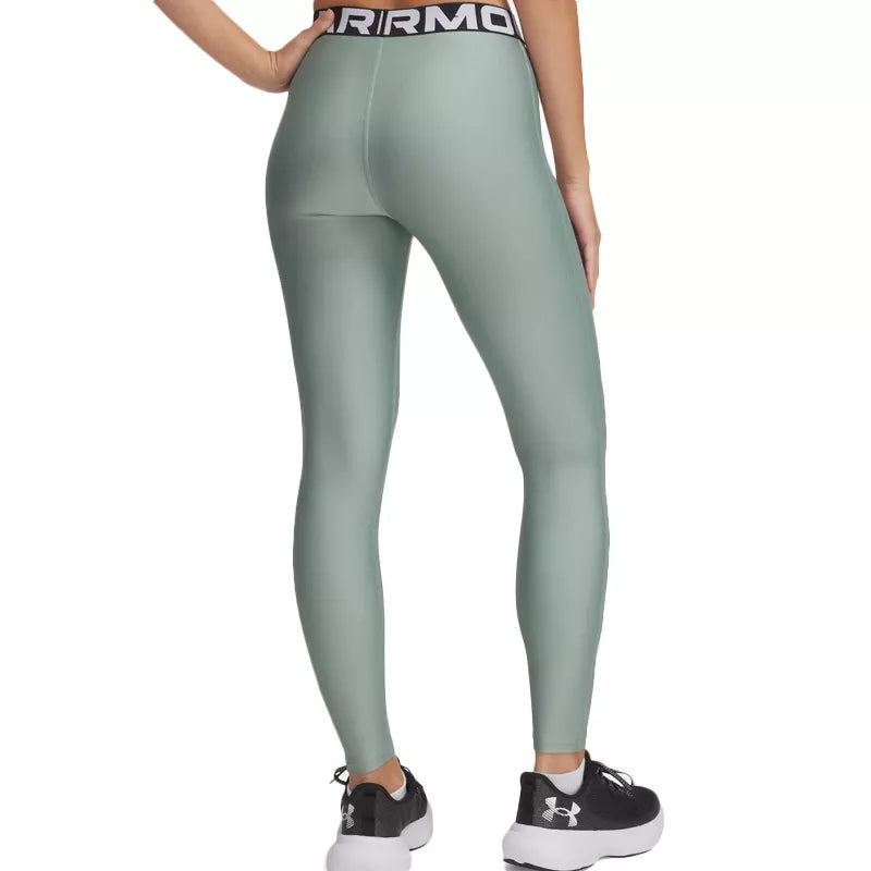 Legginsy Heatgear - Zielony/Biały - Damskie
