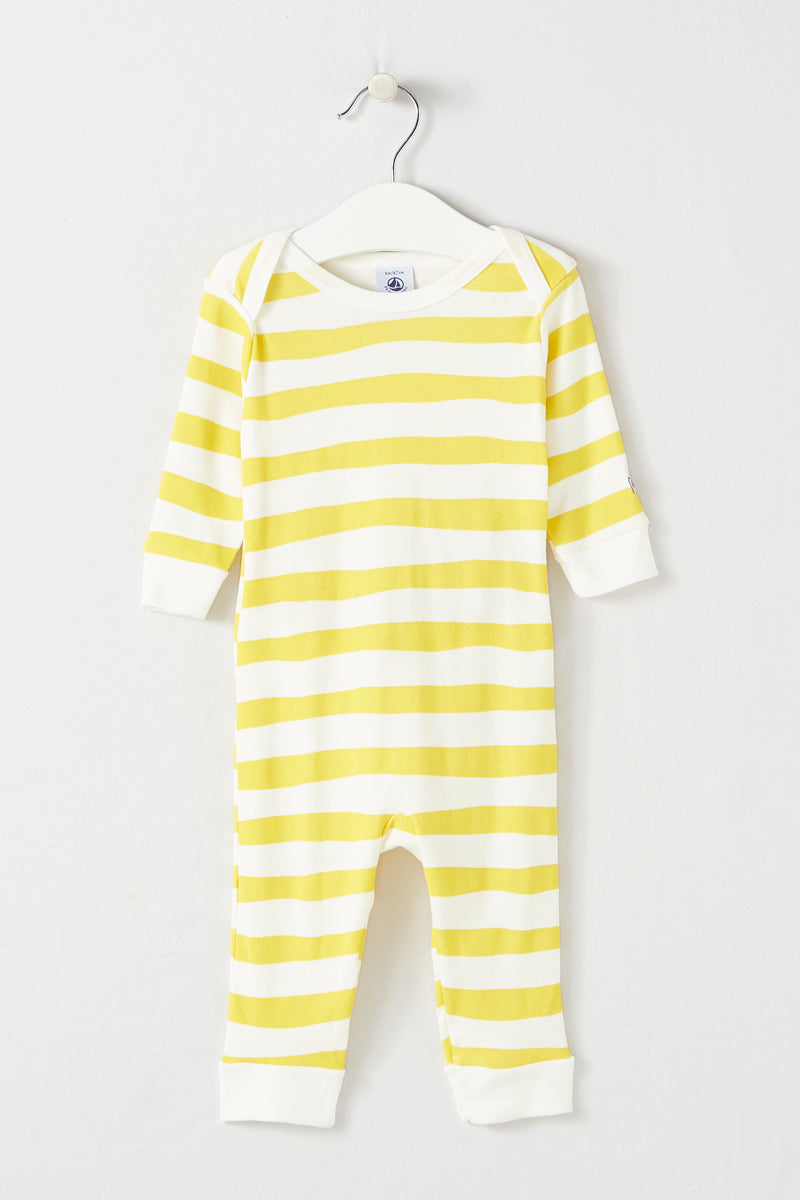 Pelele - Amarillo Y Blanco - Bebé Niño