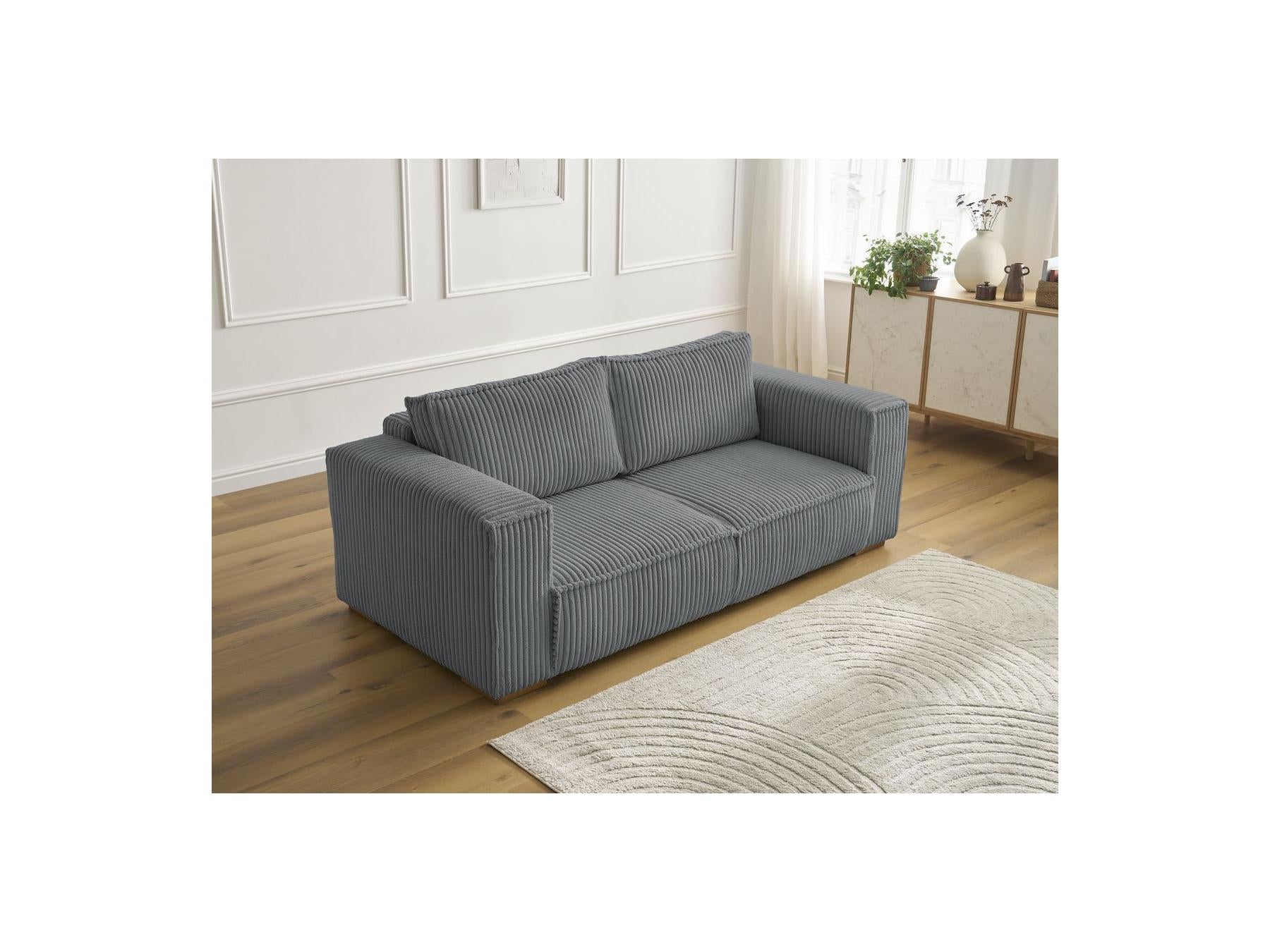 Chelsea - Fixed Straight 2-Seater Sofa - Soft Wide-Rib Corduroy