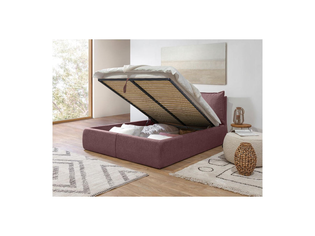 Garance - Ottoman Bed with Pillow-Effect Headboard