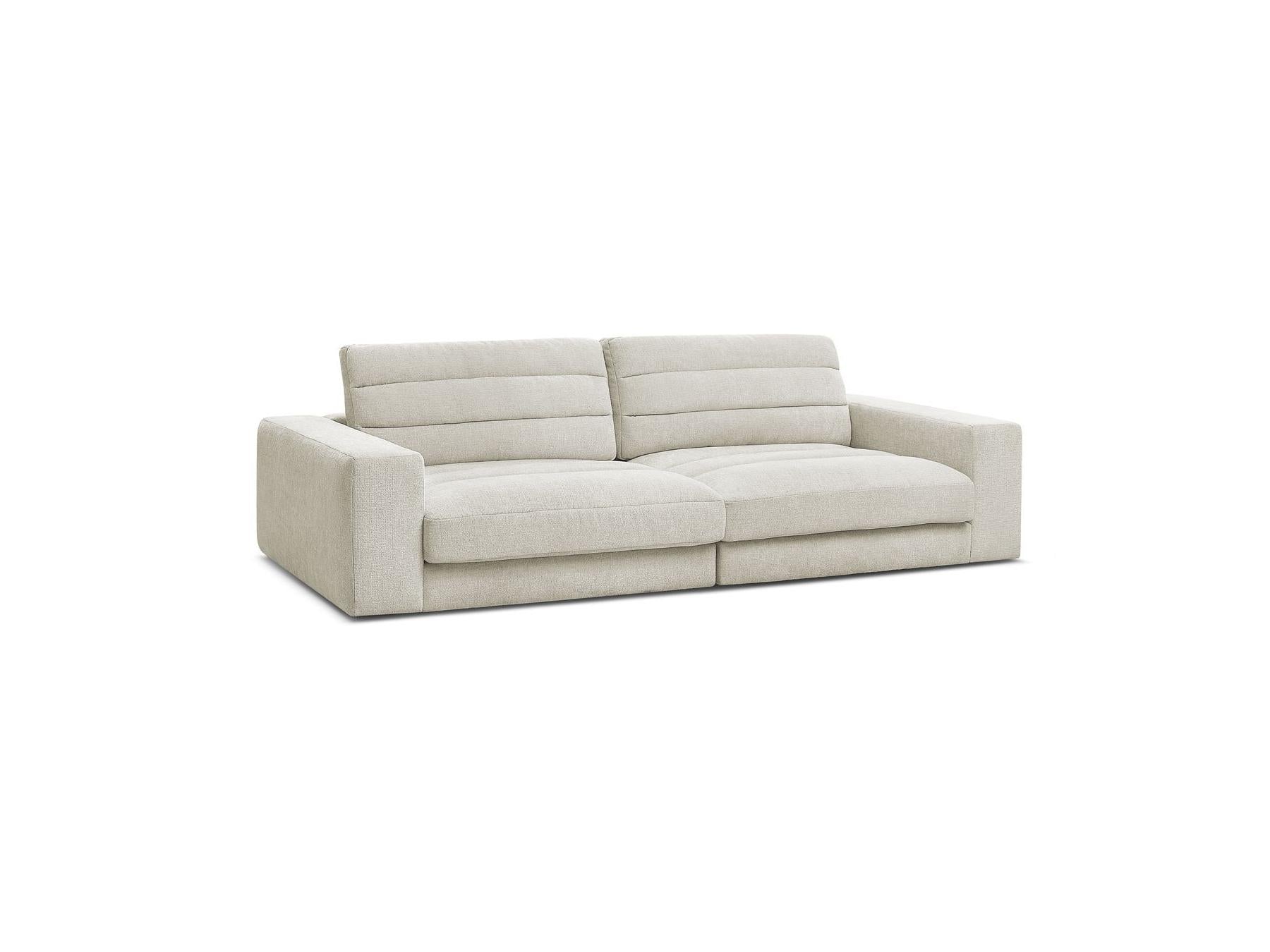 Sierra - Fixed Straight 3-Seater Sofa - Textured Fabric