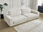 Sierra - Fixed Straight 3-Seater Sofa - Textured Fabric