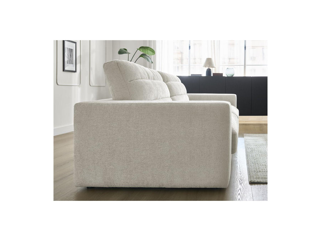Sierra - Fixed Straight 3-Seater Sofa - Textured Fabric
