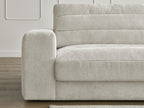 Sierra - Fixed Straight 3-Seater Sofa - Textured Fabric