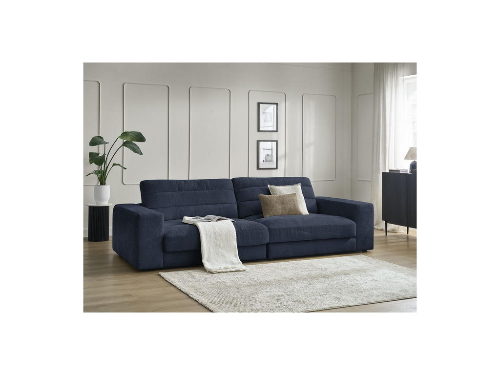 Sierra - Fixed Straight 3-Seater Sofa - Textured Fabric
