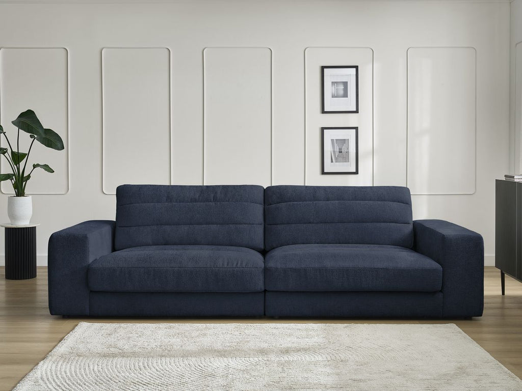 Sierra - Fixed Straight 3-Seater Sofa - Textured Fabric