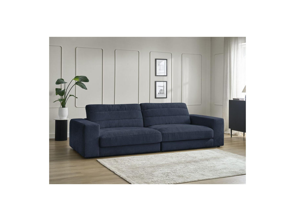Sierra - Fixed Straight 3-Seater Sofa - Textured Fabric