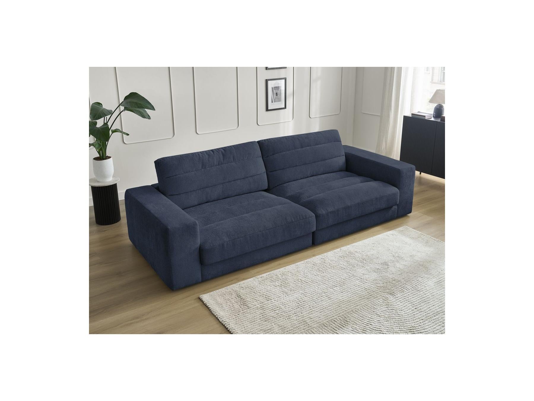 Sierra - Fixed Straight 3-Seater Sofa - Textured Fabric