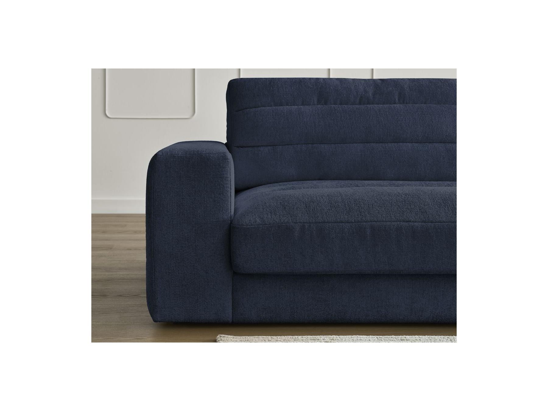 Sierra - Fixed Straight 3-Seater Sofa - Textured Fabric
