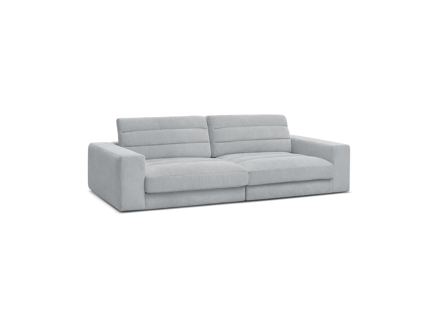 Sierra - Fixed Straight 3-Seater Sofa - Textured Fabric
