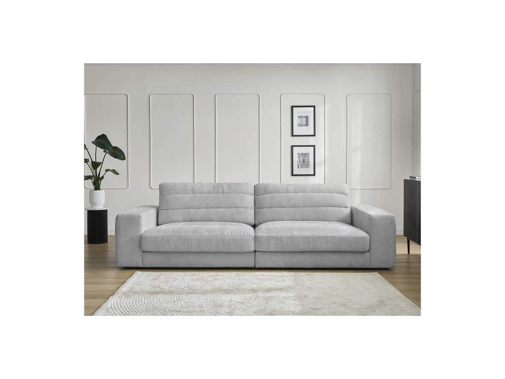 Sierra - Fixed Straight 3-Seater Sofa - Textured Fabric