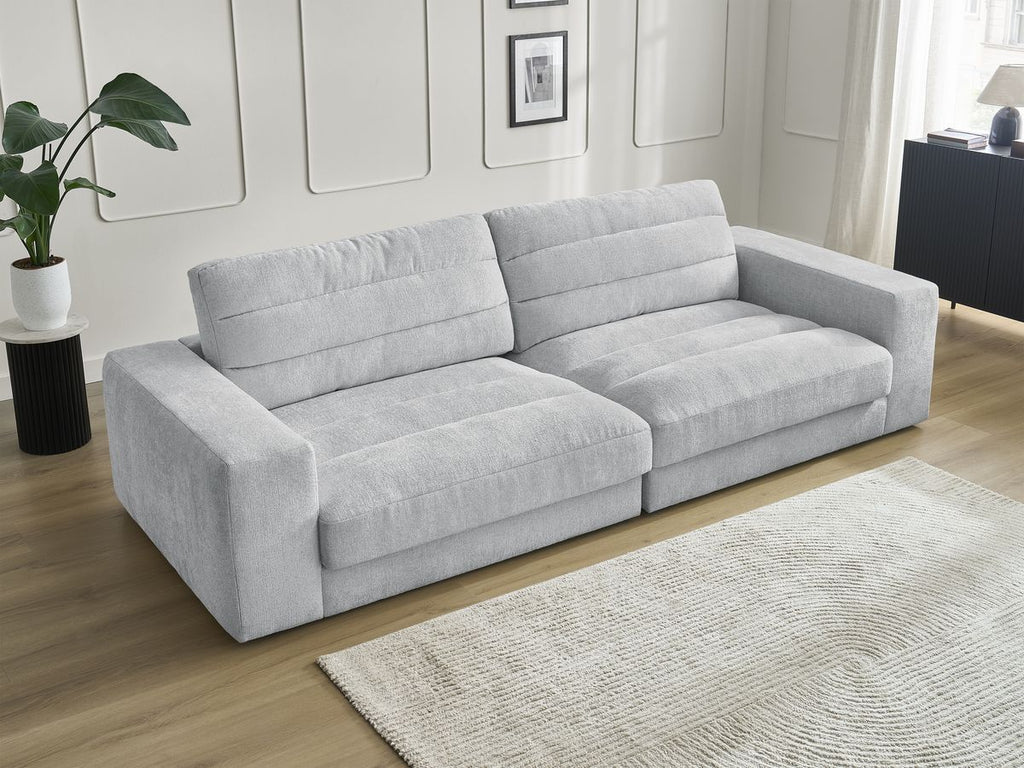 Sierra - Fixed Straight 3-Seater Sofa - Textured Fabric