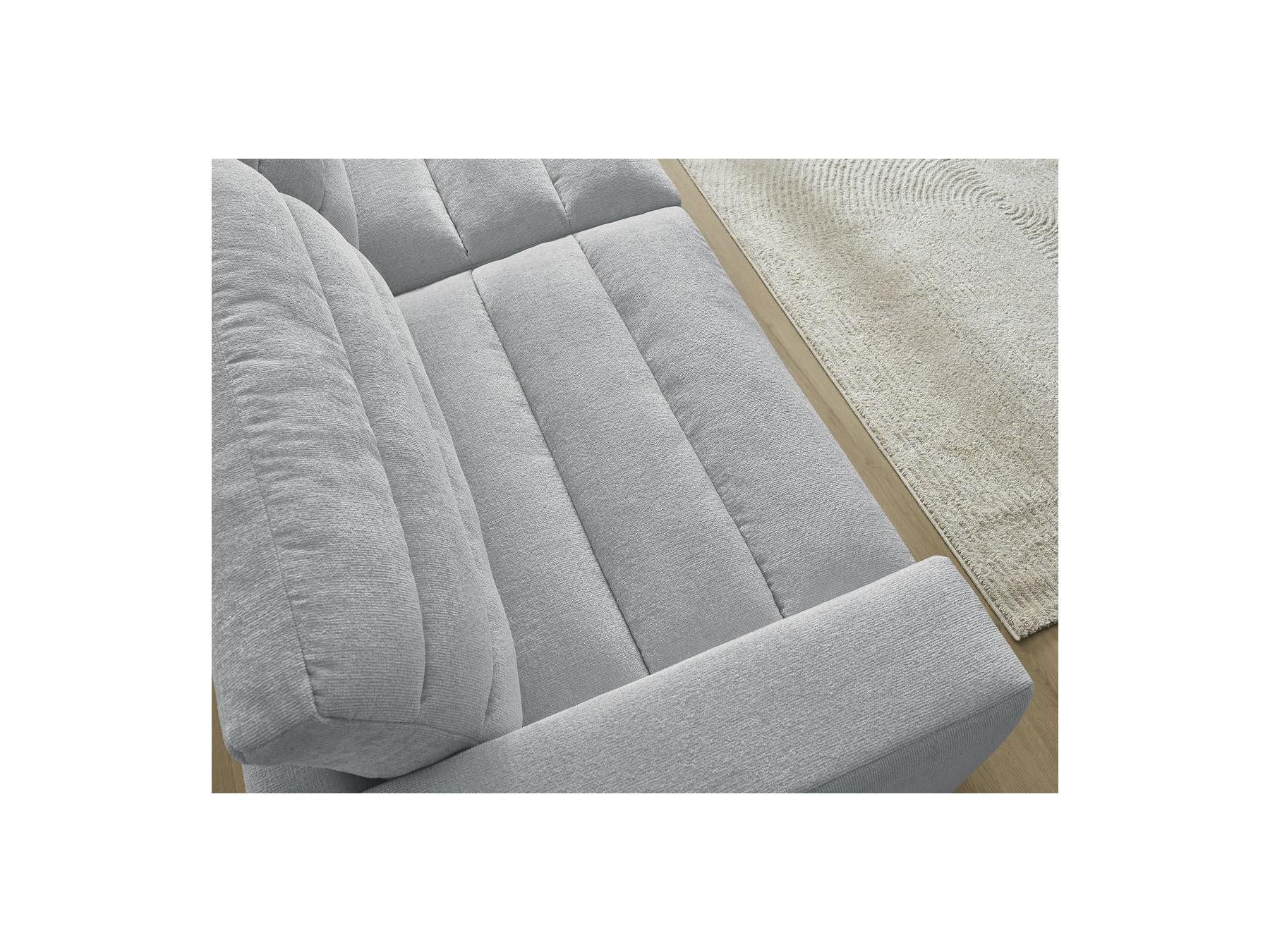 Sierra - Fixed Straight 3-Seater Sofa - Textured Fabric