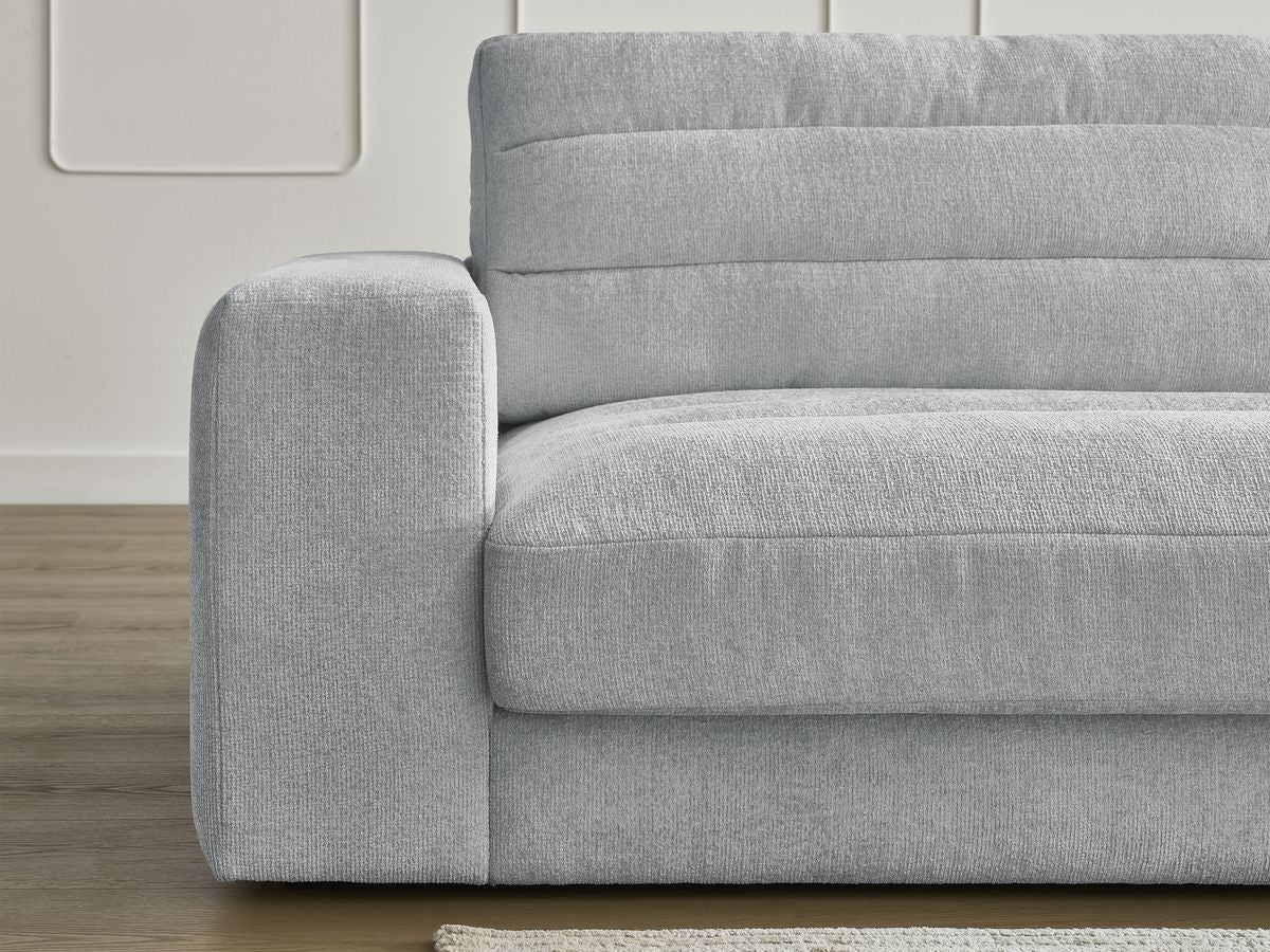 Sierra - Fixed Straight 3-Seater Sofa - Textured Fabric